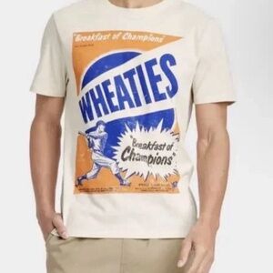 Graphic Tee - Men’s Cream Short Sleeve Shirt Wheaties